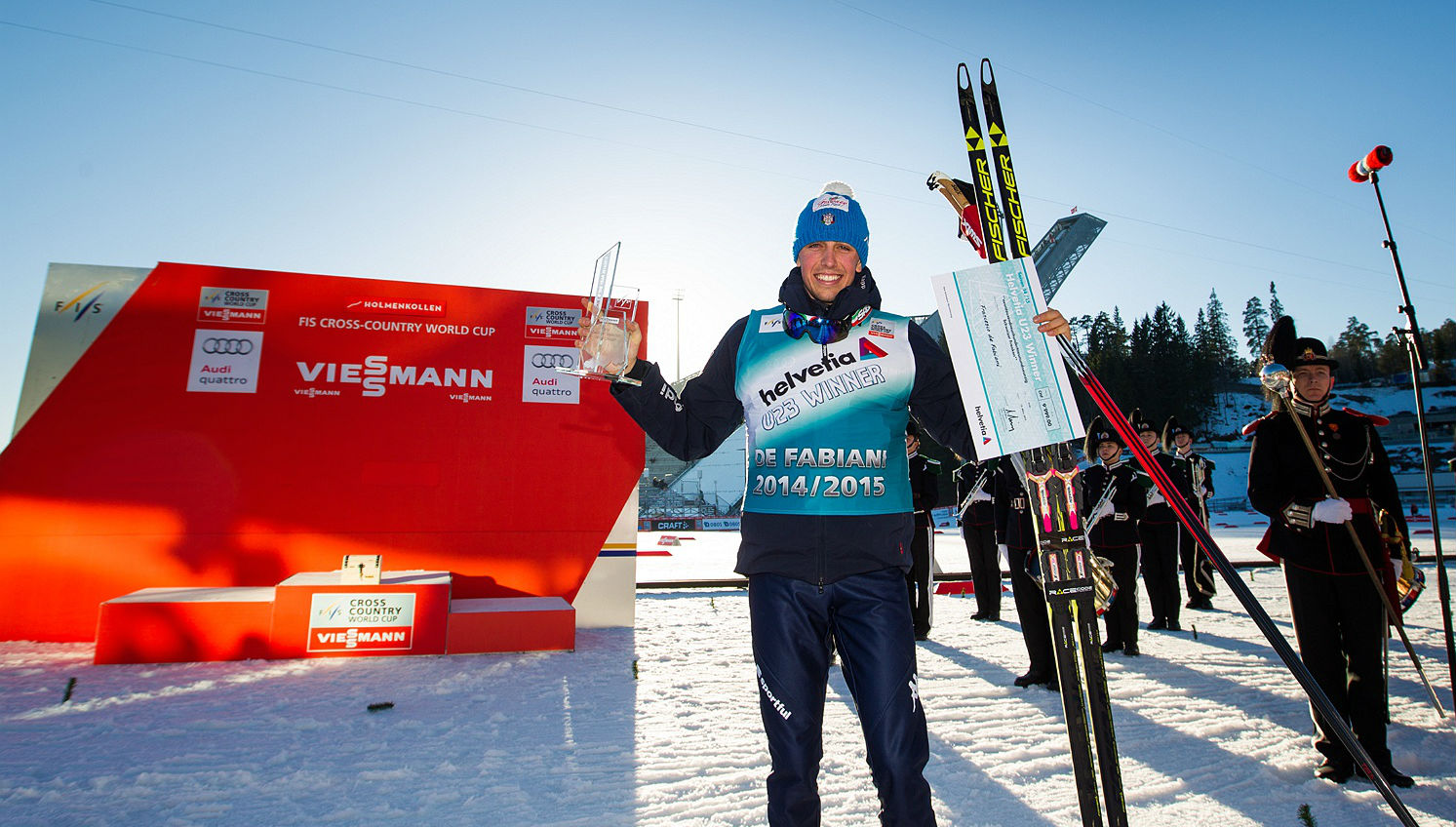 Holmenkollen 2015: la premiazione della Coppa del Mondo Under 23