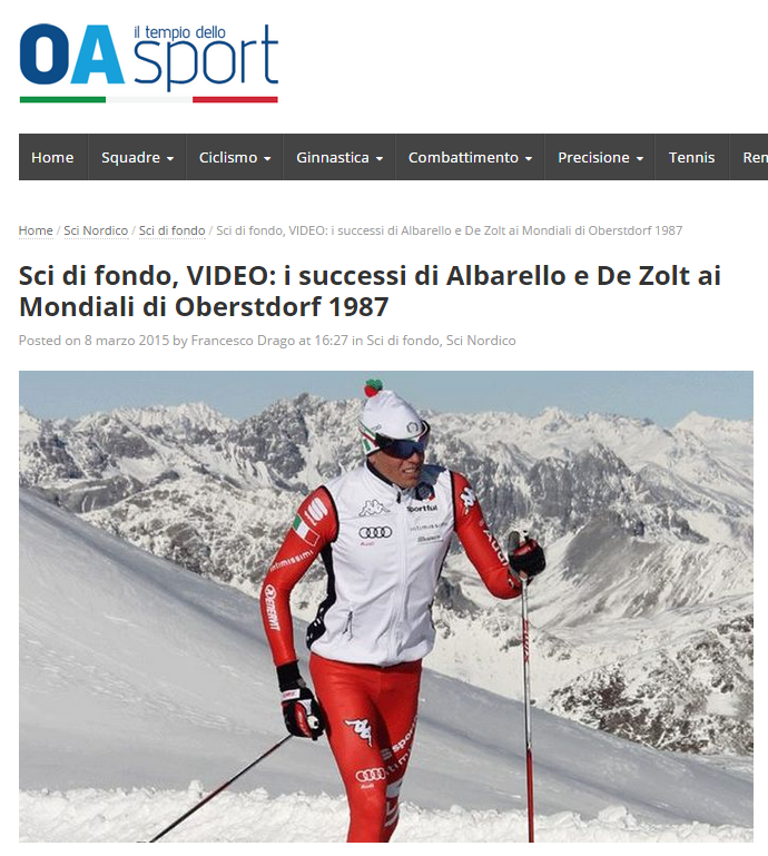 Sci di fondo, VIDEO: i successi di Albarello e De Zolt ai Mondiali di Oberstdorf 1987